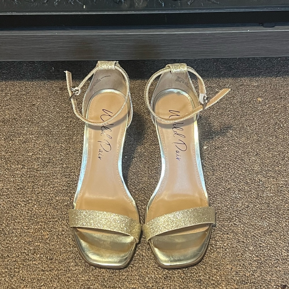 Gold heels